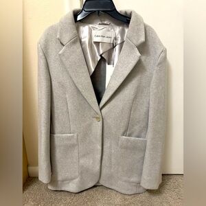 Calvin Klein, M, Light Gray, Brand New Overcoat